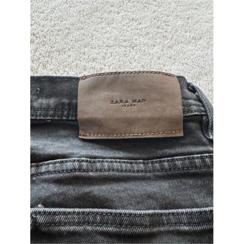 Zara Black Wash Skinny Jeans Men's Size 32 Stretch Denim EU 42 USA 32 - Picture 5 of 9